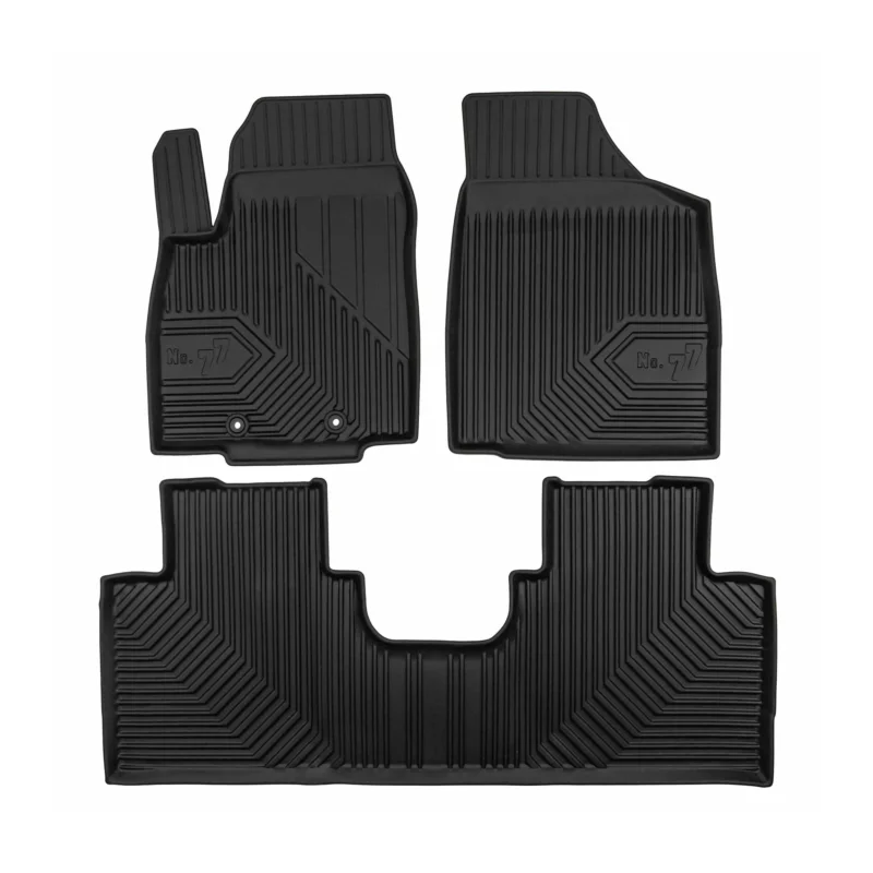 Fußmatten Gummimatten No.77 für Forthing T5 2024-2026 TPE Gummi Schwarz 3 tlg