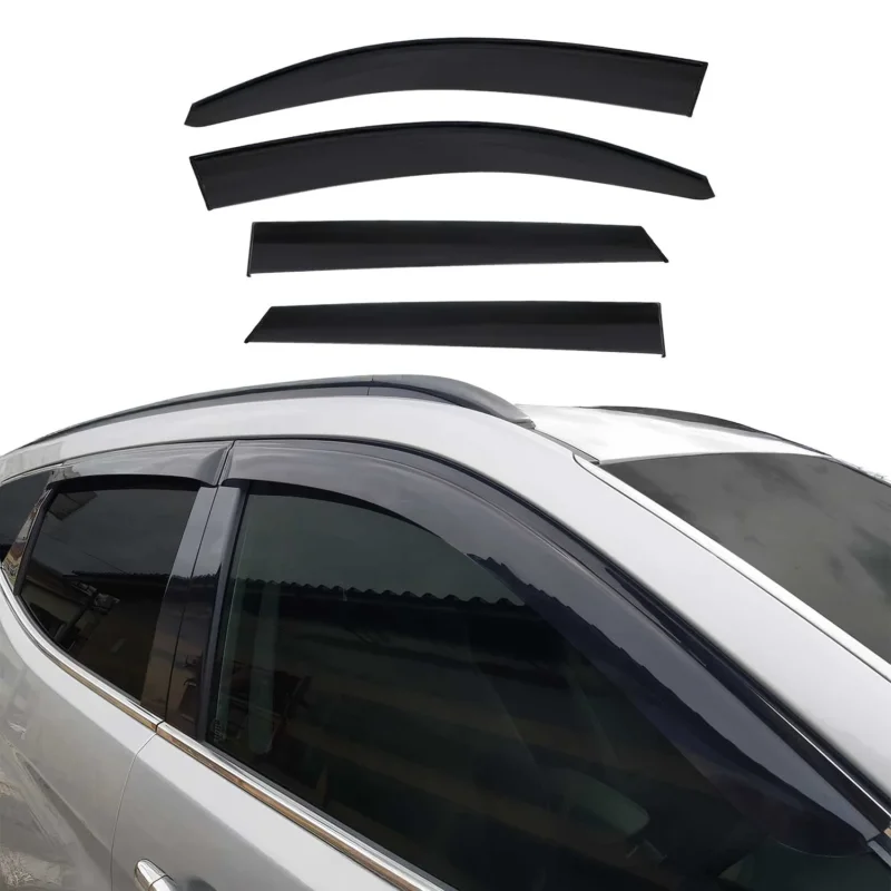 4x Windabweiser Regenabweiser für Hyundai Tucson 2015-2020 Acryl Dunkel
