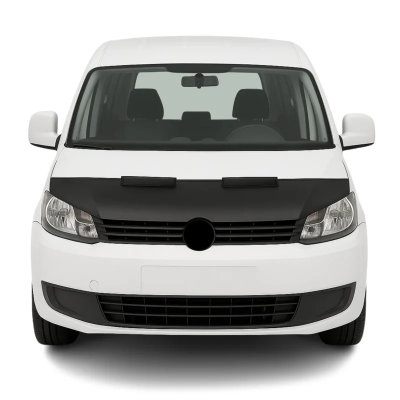 Haubenbra Steinschlagschutz Bonnet Bra für VW Caddy 2010-2015 Schwarz Halb