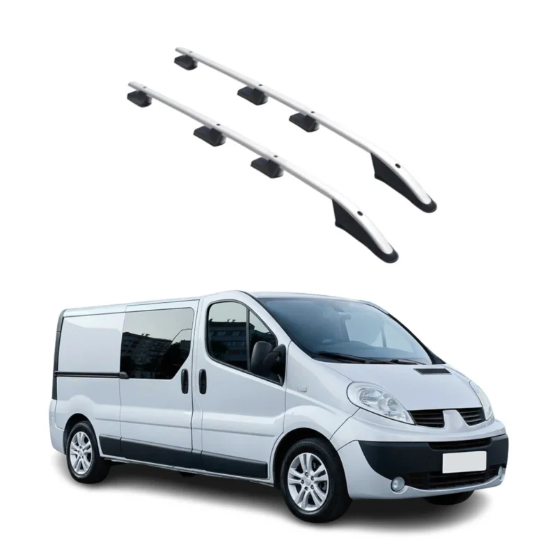 Alu Dachreling für Renault Trafic / Opel Vivaro A 2001-2014 L2 Langer Grau