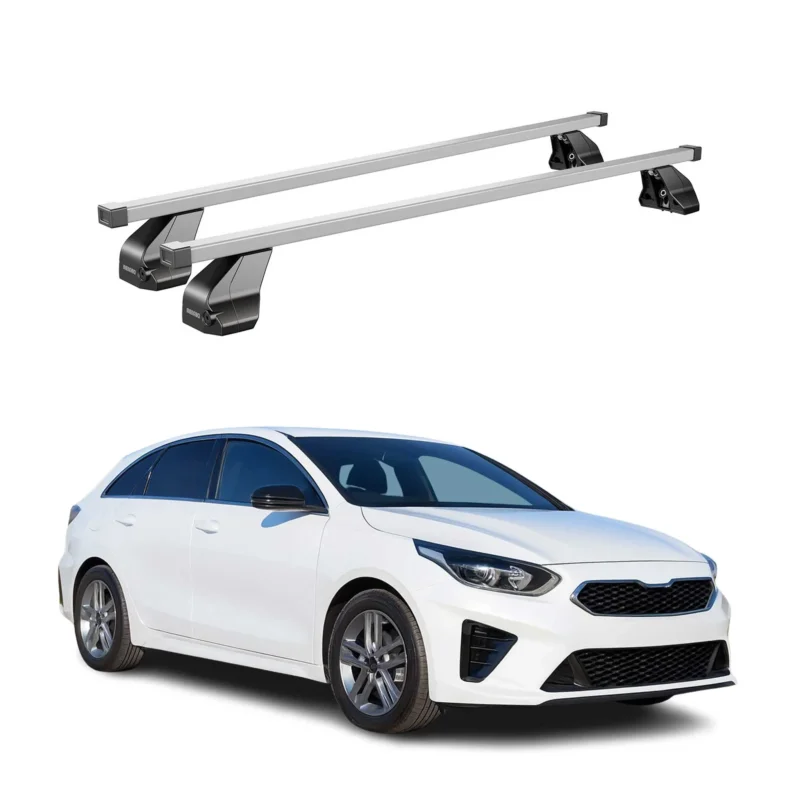 Menabo Dachträger Grundtäger für Kia Pro Ceed 2019-2026 75kg Stahl Silber 2 tlg