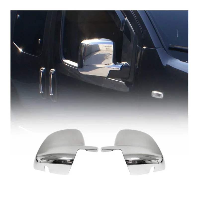 Spiegelkappen Spiegelabdeckung für Fiat Fiorino 2008-2021 Edelstahl Chrom 2tlg