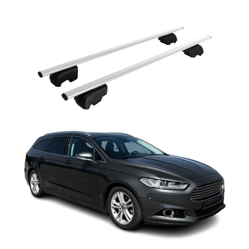 Dachträger Gepäckträger für Ford Mondeo mk5 Turnier 2014-22 ABE Stahl Silber