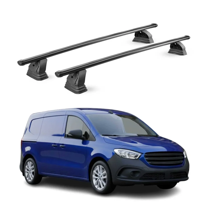 Stahl Dachträger für Mercedes Citan W420 2021-2026 TÜV 75 kg 2tlg Schwarz
