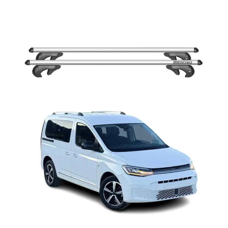 Menabo Dachträger Grundträger für VW Caddy V 2020-2026 90kg Aluminium Silber 2x