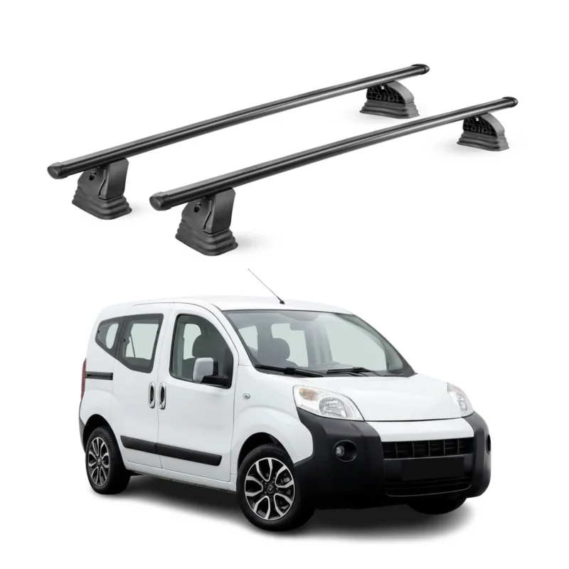 Stahl Dachträger für Citroen Nemo 2007-2017 TÜV Abschließbar 75 kg 2tlg Schwarz