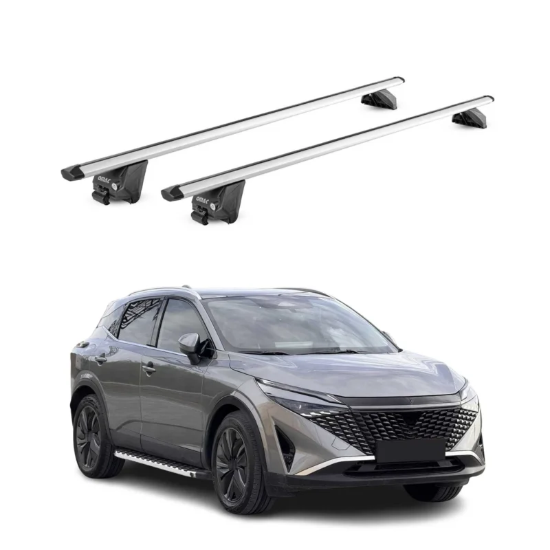 Dachträger Grundtäger für Nissan Qashqai J12 2021-2026 100kg Alu Silber 2x ABE