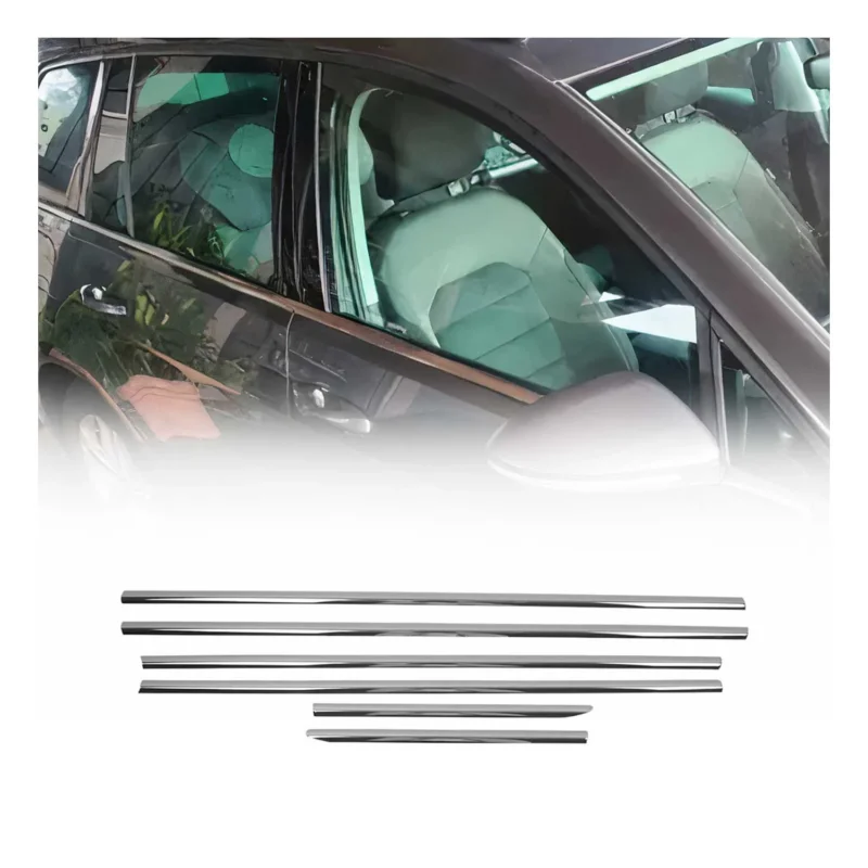 Fensterleisten Zierleisten für VW Golf mk7 Variant 2013-2020 Edelstahl Chrom 6x
