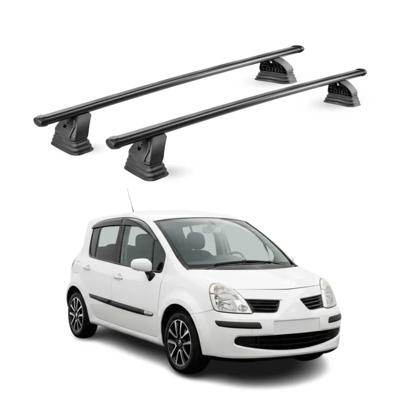 Stahl Dachträger für Renault Modus 2004-2013 TÜV Abschließbar 2tlg Schwarz