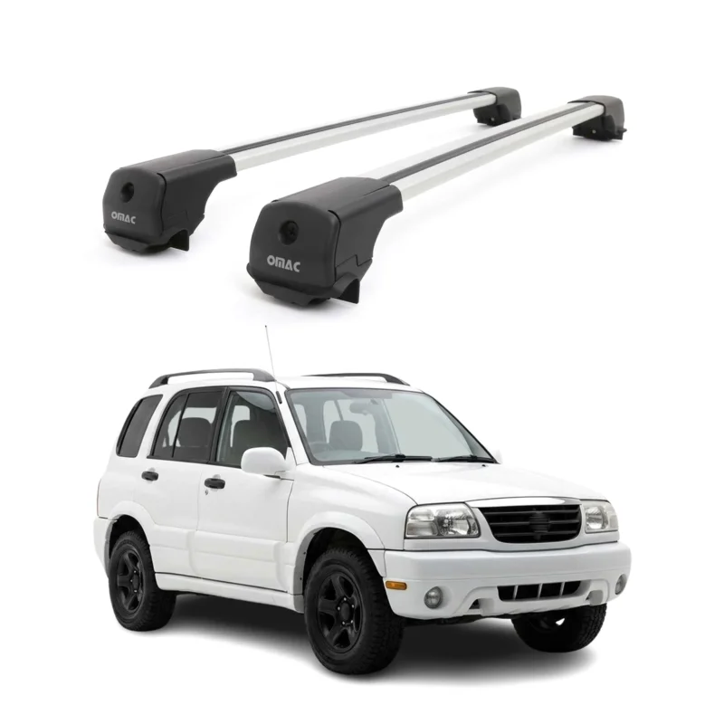 Dachträger Grundträger für Suzuki Grand Vitara 1998-2005 Aluminium 75kg Grau 2x