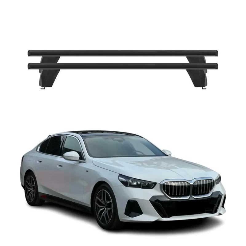 Menabo Dachträger Grundträger für BMW 5 G60 2024-2026 Alu Schwarz 2tlg