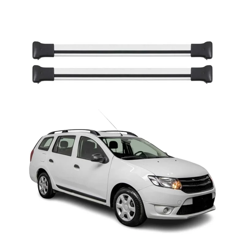 Dachträger Grundtäger für Dacia Logan MCV mk2 2012-2019 75kg Alu Silber 2 tlg