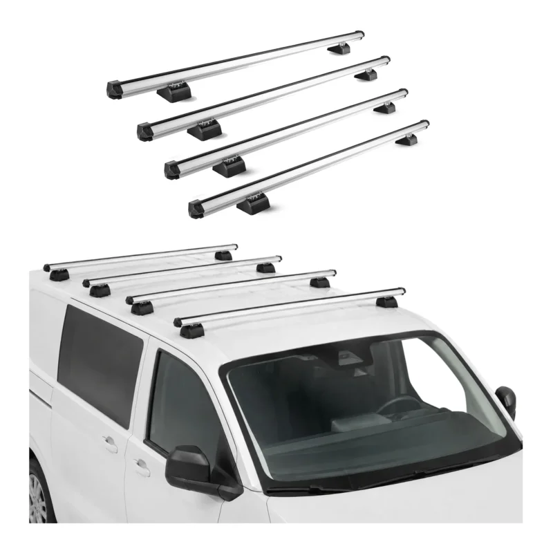 Dachträger für Renault Master 1998-2010 H1+H2 4-Träger Aluminium Silber