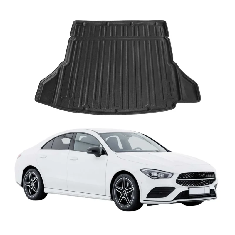 Kofferraumwanne Laderaumwanne für Mercedes CLA C118 2019-2026 Gummi TPE Schwarz