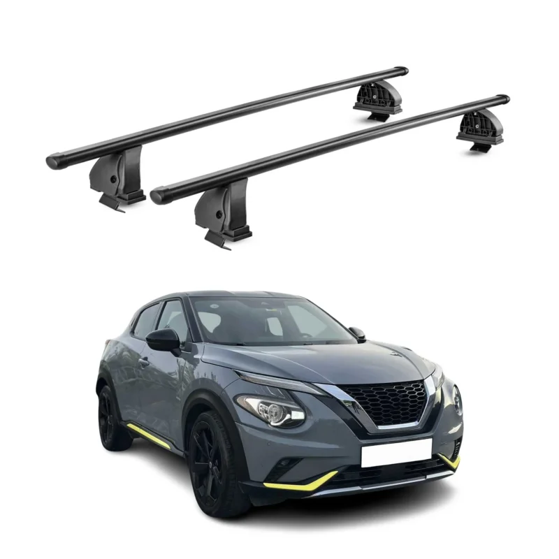 Stahl Dachträger für Nissan Juke II 2019-2026 TÜV Abschließbar 2tlg Schwarz