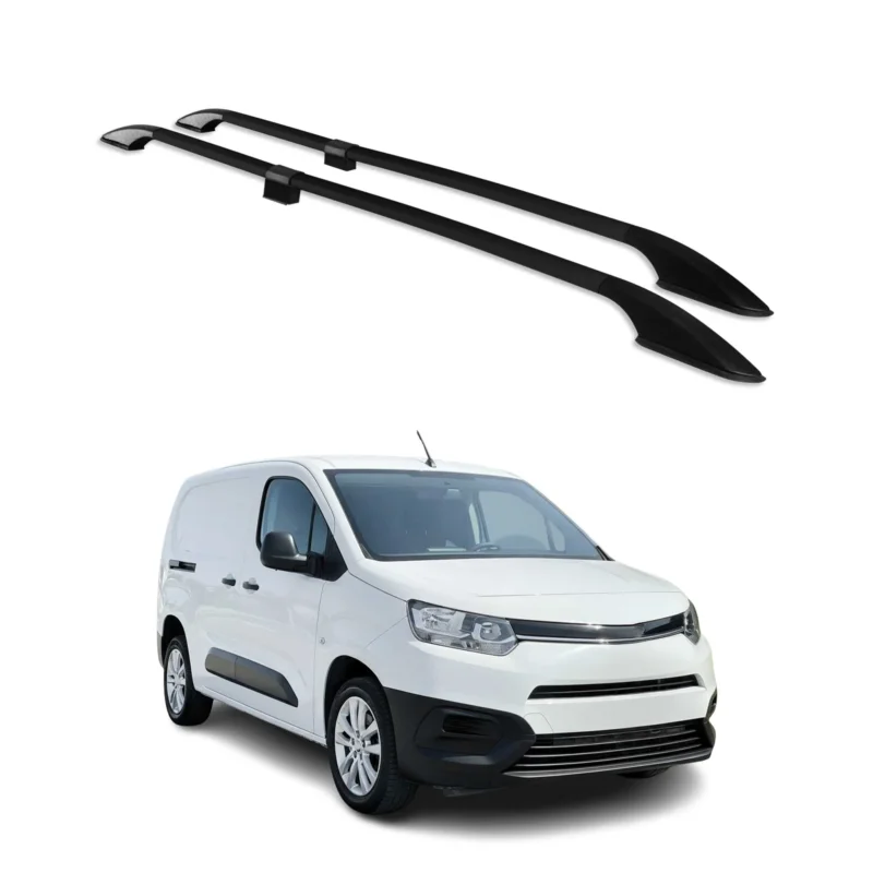 Dachreling Dachgepäckträger für Toyota Proace City 2019-26 L2 Langer Alu Schwarz