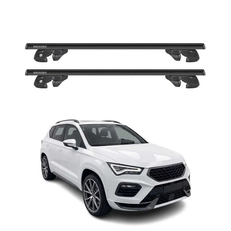 Dachträger Grundtäger für Cupra Ateca 2018-2026 Aluminium 90kg TÜV Schwarz 2tlg