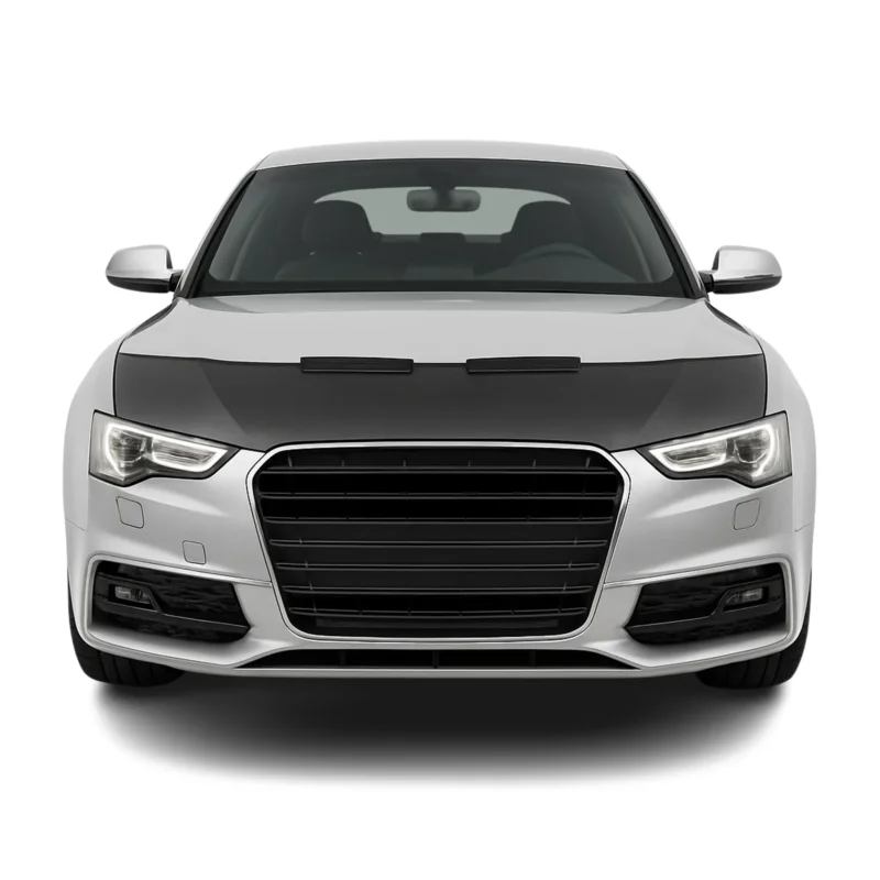 Haubenbra Steinschlagschutz Bonnet Bra für Audi A5 8F 8T FL 2011-16 Schwarz Halb