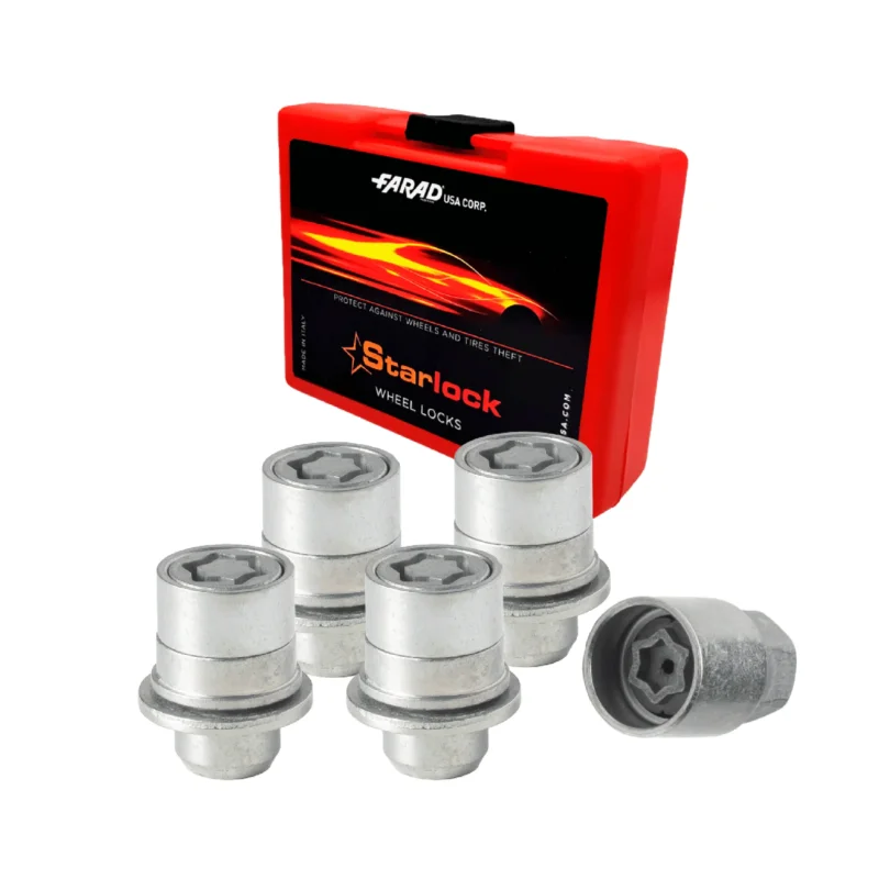 Radschloss Radschrauben Satz für DR DR5 ab 2007 Felgenschloss Silber 4x M12X1.5