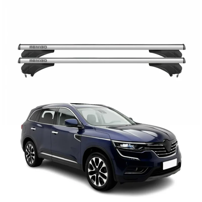 Menabo Dachträger Grundtäger für Renault Koleos II 2017-2024 Aluminium Silber 2x