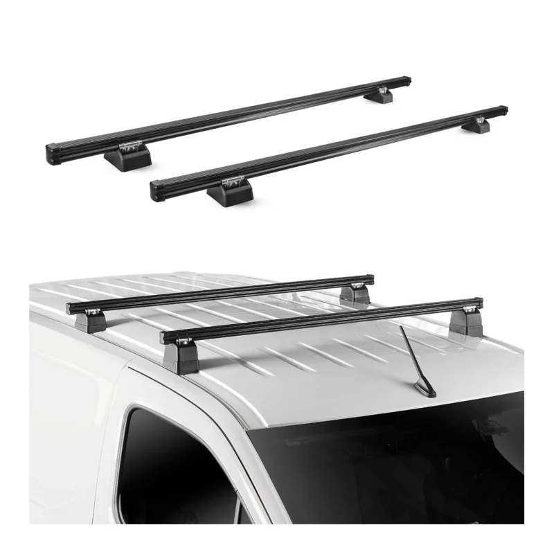 Dachträger für Opel Movano A 1998-2010 H1+H2 2-Träger Stahl Schwarz