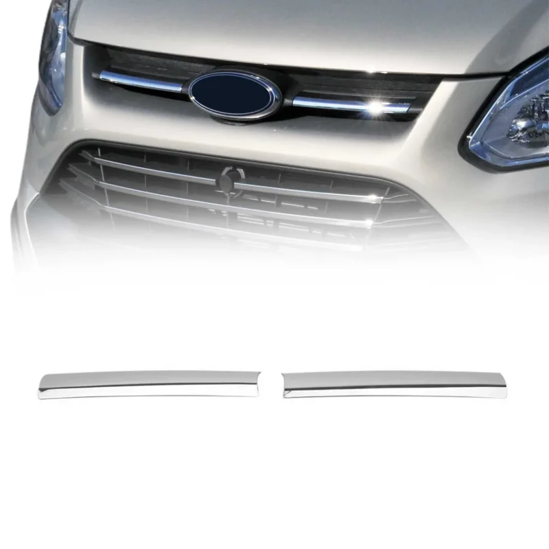 Kühlergrill Grillleisten für Ford Transit Tourneo Custom 2013-2018 Chrom 2x