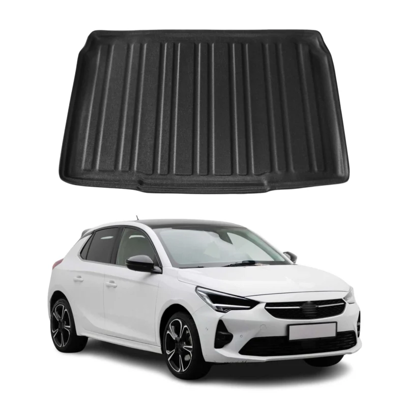 Kofferraumwanne Laderaumwanne für Opel Corsa F 2019-2026 Gummi TPE Schwarz