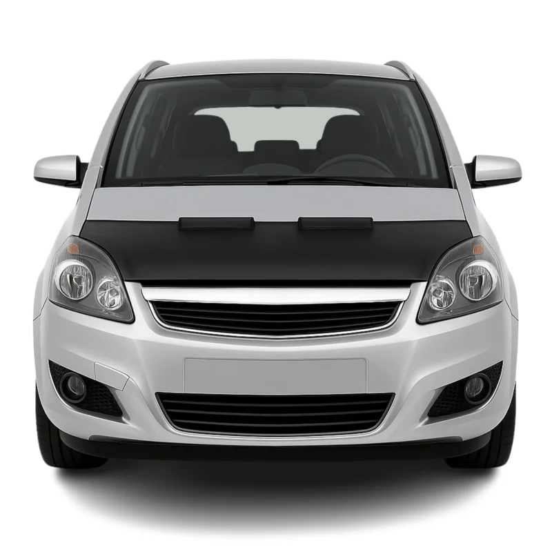 Haubenbra Steinschlagschutz Bonnet Bra für Opel Zafira B 2005-2014 Schwarz Halb