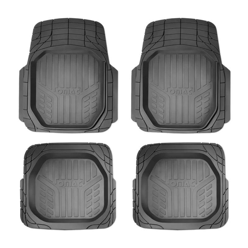 Fußmatten Universal für Mercedes B Klasse W245 W246 Schwarz 4tlg 3D Gummi