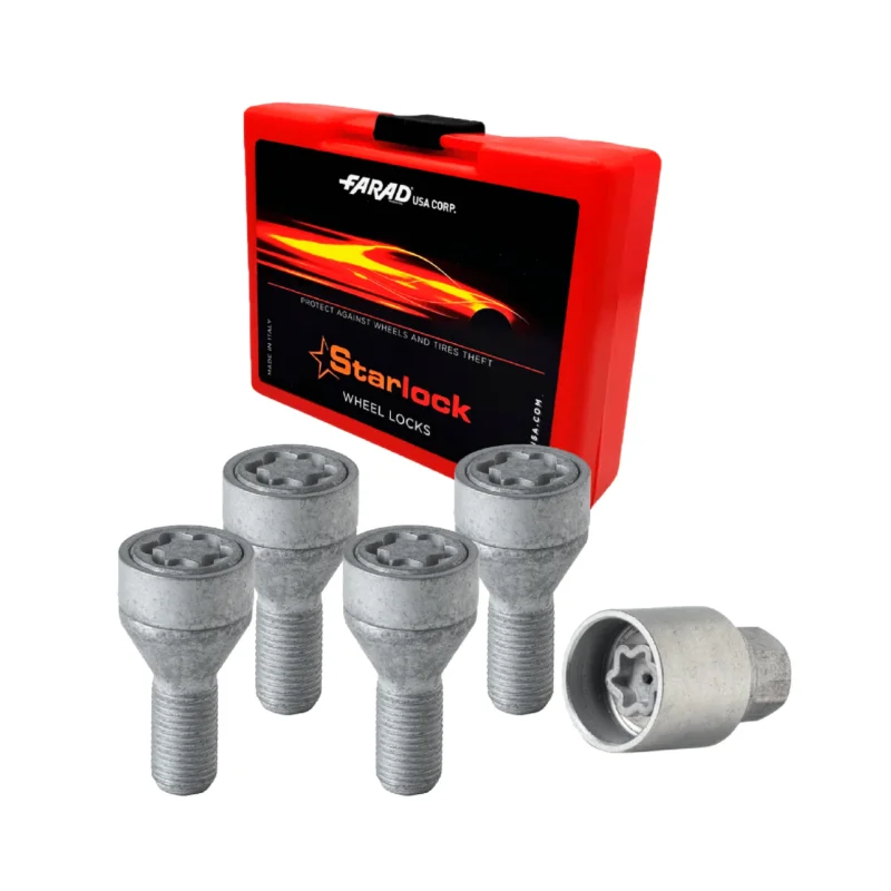 Radschloss Radschrauben Satz für Suzuki Ignis 2003-2016 Silber 4x M12X1.5