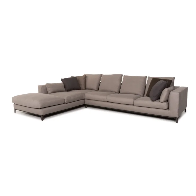 Minotti Andersen Stoff Ecksofa Grau Skandi Sofa Couch #13165