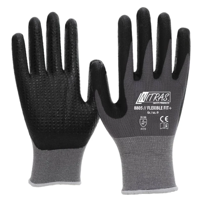 NITRAS Flexible Fit + Strickhandschuh Gr. 7 – 1 Paar