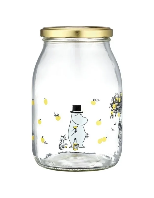 Moomin Schraubglas mit 1 Liter Fassungsvermögen für Marmelade oder ähnliches von Muurla