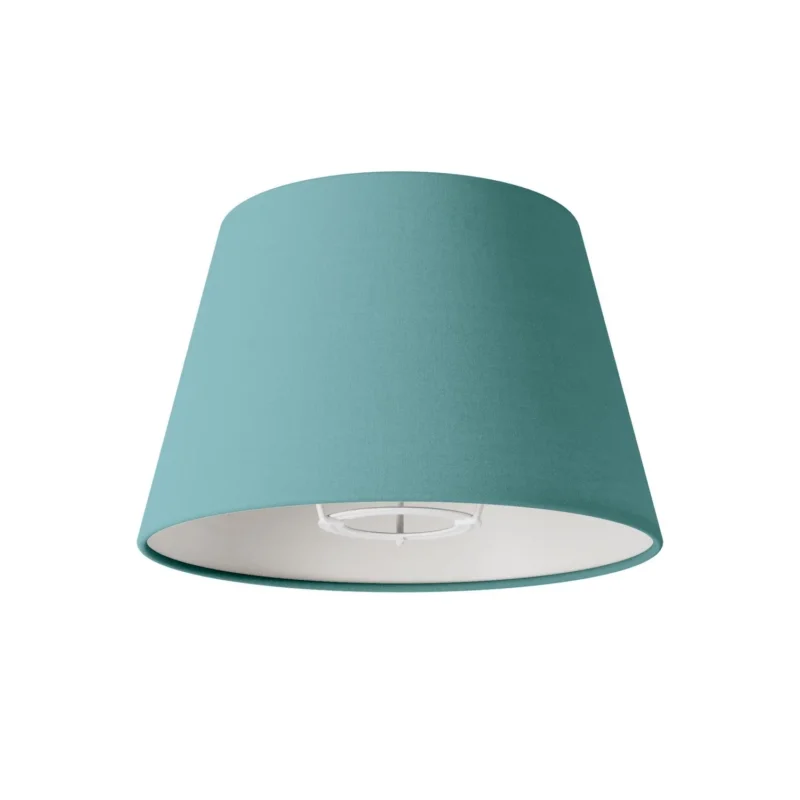 Paralume Impero S con attacco E27 per lampada da tavolo o applique - Made in Italy - Teletta Verde Dubbio