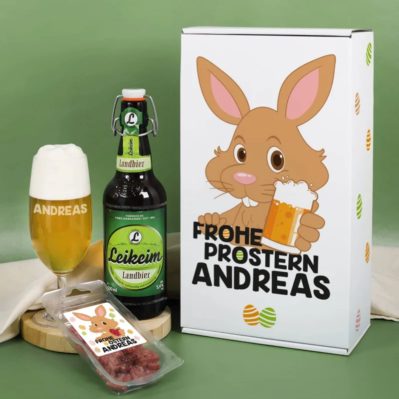 Frohe Prostern Biergeschenkset zu Ostern