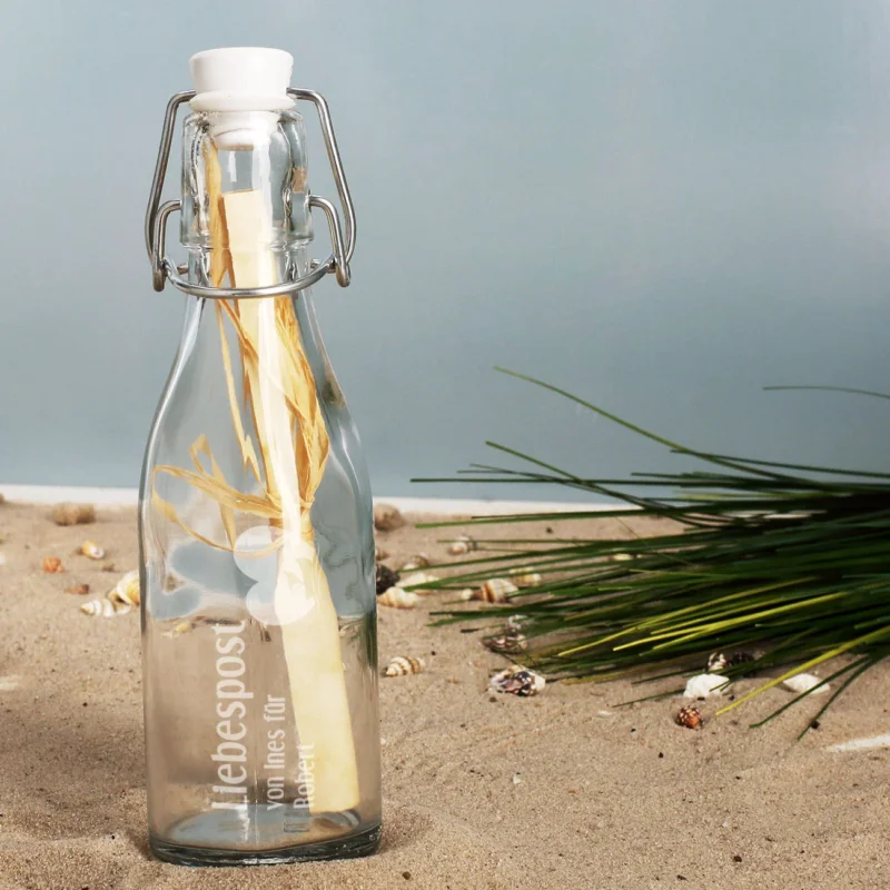 Liebespost aus der kleinen Flasche | Geschenk zum Valentinstag & Hochzeit