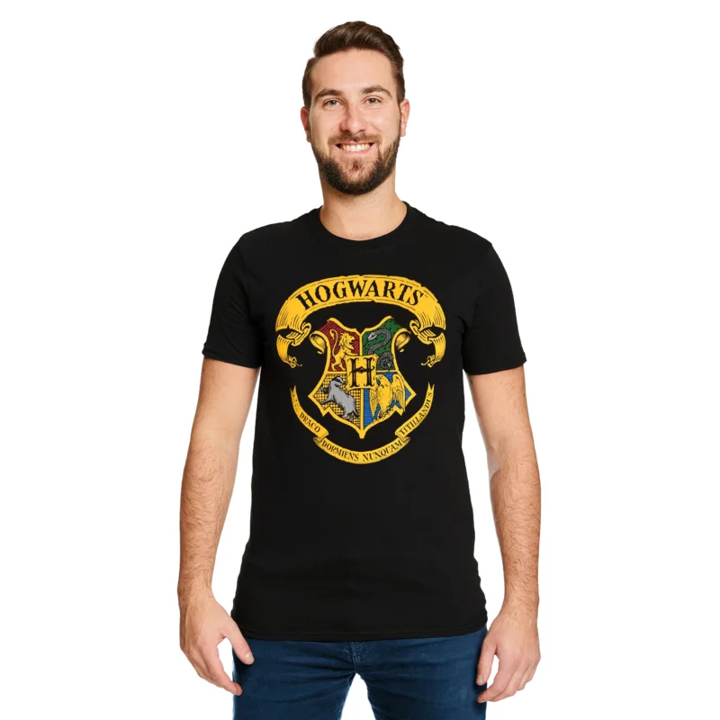 Produktbild Harry Potter - Hogwarts Wappen T-Shirt schwarz