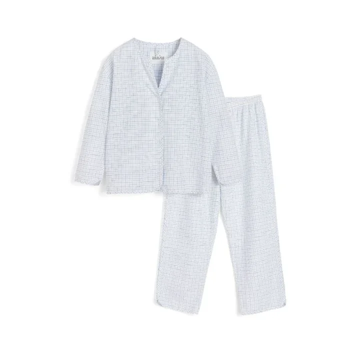 Pyjamas Check, mix blue bell von Aiayu