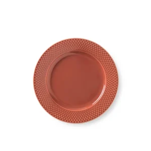 Rhombe Teller, terracotta Ø23 cm von Lyngby Porcelæn
