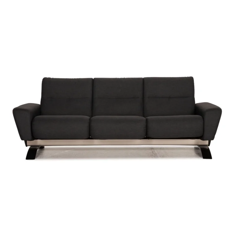 Stressless You Julia Stoff Sofa Grau Dreisitzer Couch