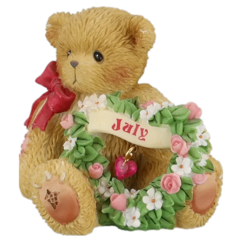 Teddy 111889 "July" Sparkling Hearts July Mini Figurine Enesco Cherished Teddies mit OVP