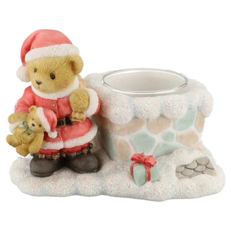 Teddy 118319 Santa Votive Candle Holder Enesco Cherished Teddies mit OVP