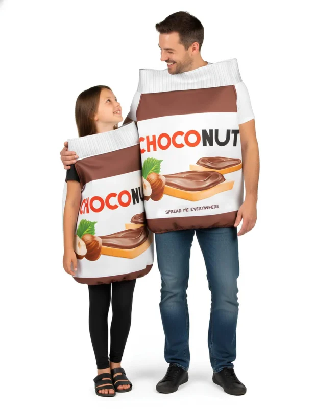Choconut Paarkostüm für Erwachsene und Kinder