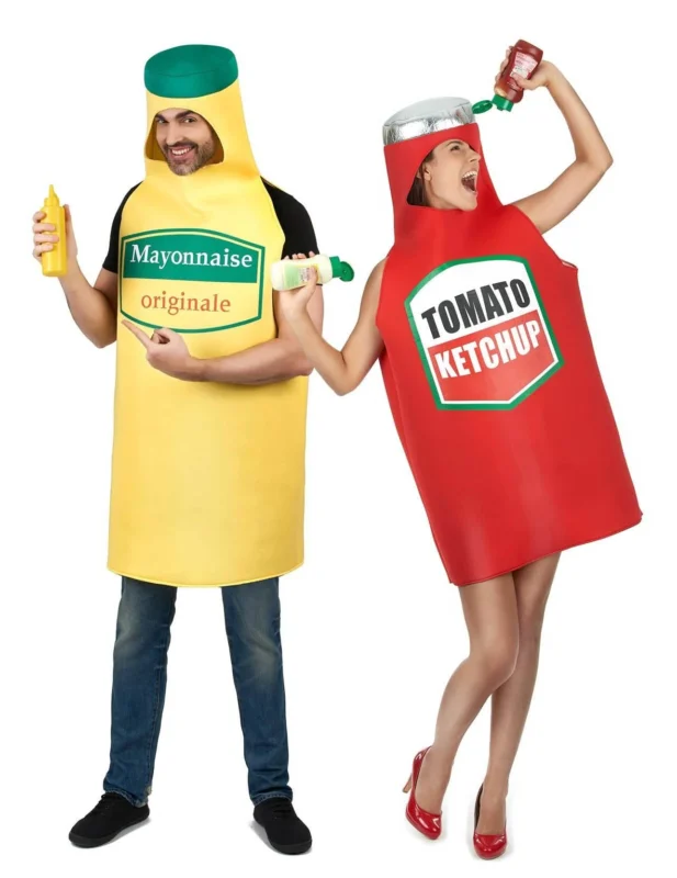 Paarkostüm Ketchup und Mayo Tube