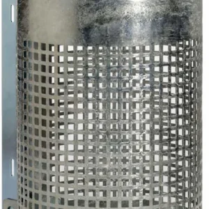 Produktbild von Rottner Abfallbehälter 50L mit Schiene und Schlüssel verzinkt 7014-00FV 4040136701408