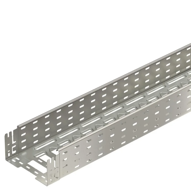 OBO Bettermann - Kabelrinne MKSM gelocht MKSM 120 A2 m. Schnellverbindung − 3 Meter