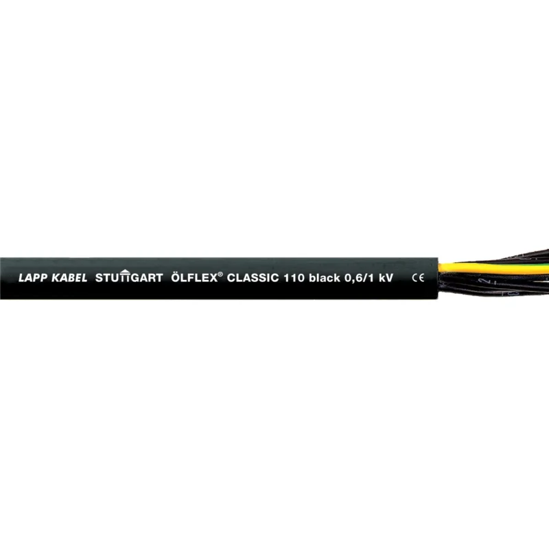 Lapp Kabel&Leitung - Energiekabel >= 1 kV, für ortsveränderlichen Einsatz ÖLFLEX CLASSIC 110 Black 1120234/100 0,6/1kV 3X0,75 − 100 Meter