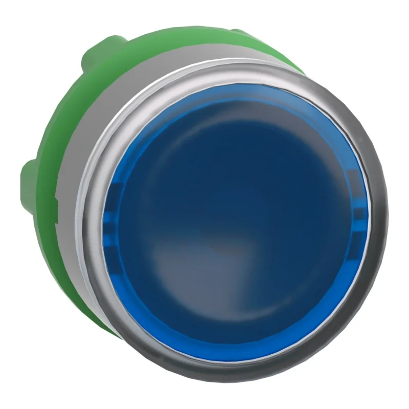 Schneider Electric - Frontelement für Drucktaster Leuchtdrucktaster ZB5AW363C0 blau, 22mm, in grau