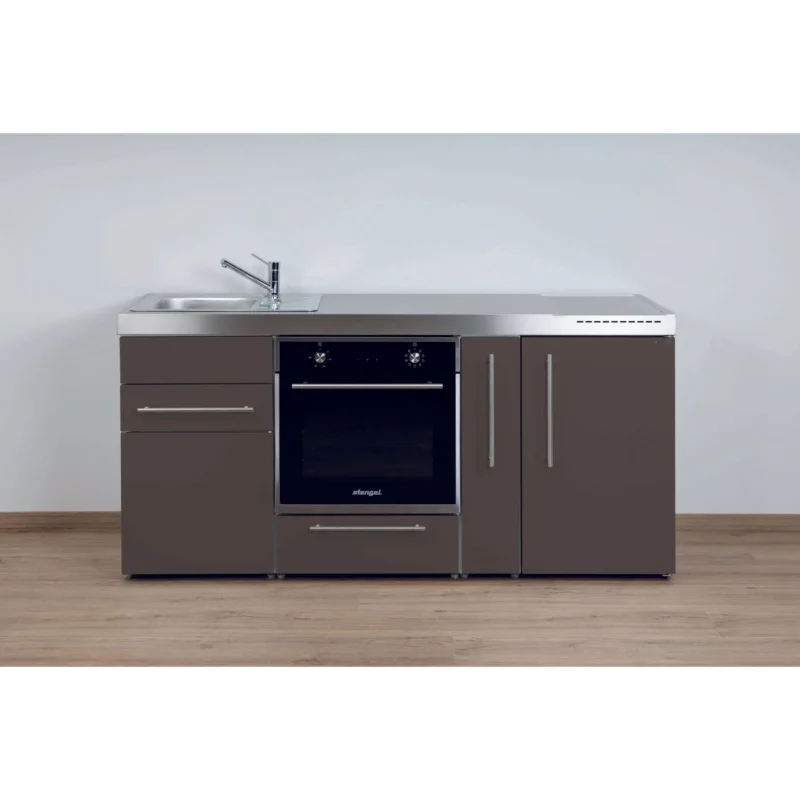 Stengel - Mini-Küche Miniküche Premiumline MPBMM180ABOBliS Mokka metallic