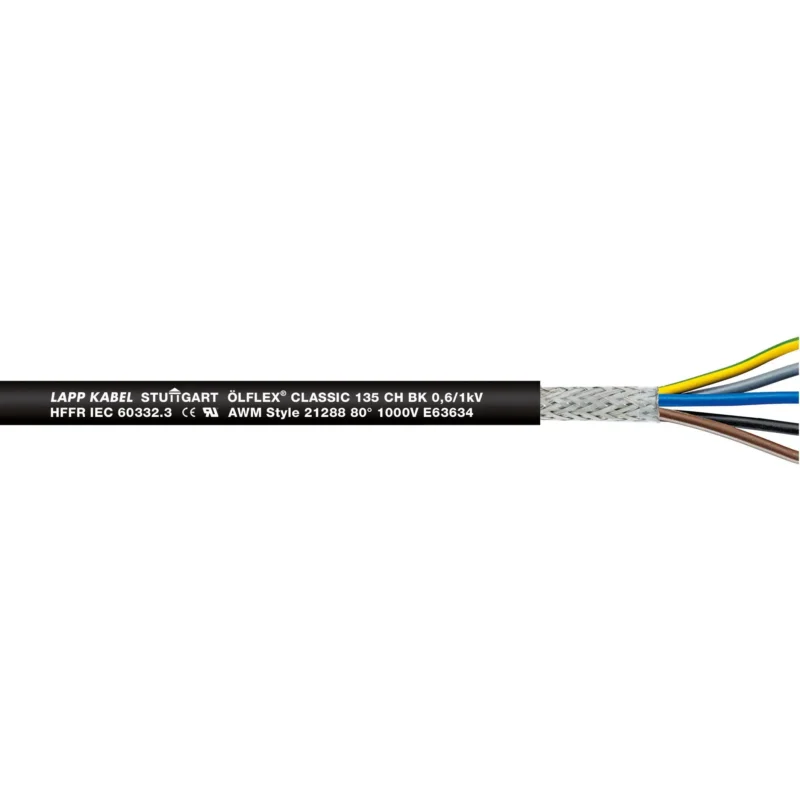 Lapp Kabel&Leitung - Energiekabel >= 1 kV, für ortsveränderlichen Einsatz ÖLFLEX CLASSIC 135 CH BK 1123462 0,6/1 kV 4G1